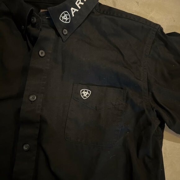 Ariat Boys Team Logo Button Down Western Shirt - Picture 4 of 5